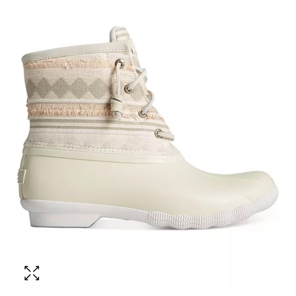 Women's Saltwater Textured Stripe Duck Booties - Picture 3 of 4